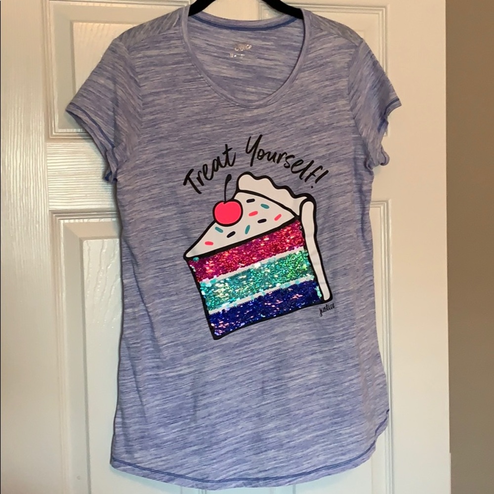 Girl’s Justice Flip Sequins T-Shirt Size 18+